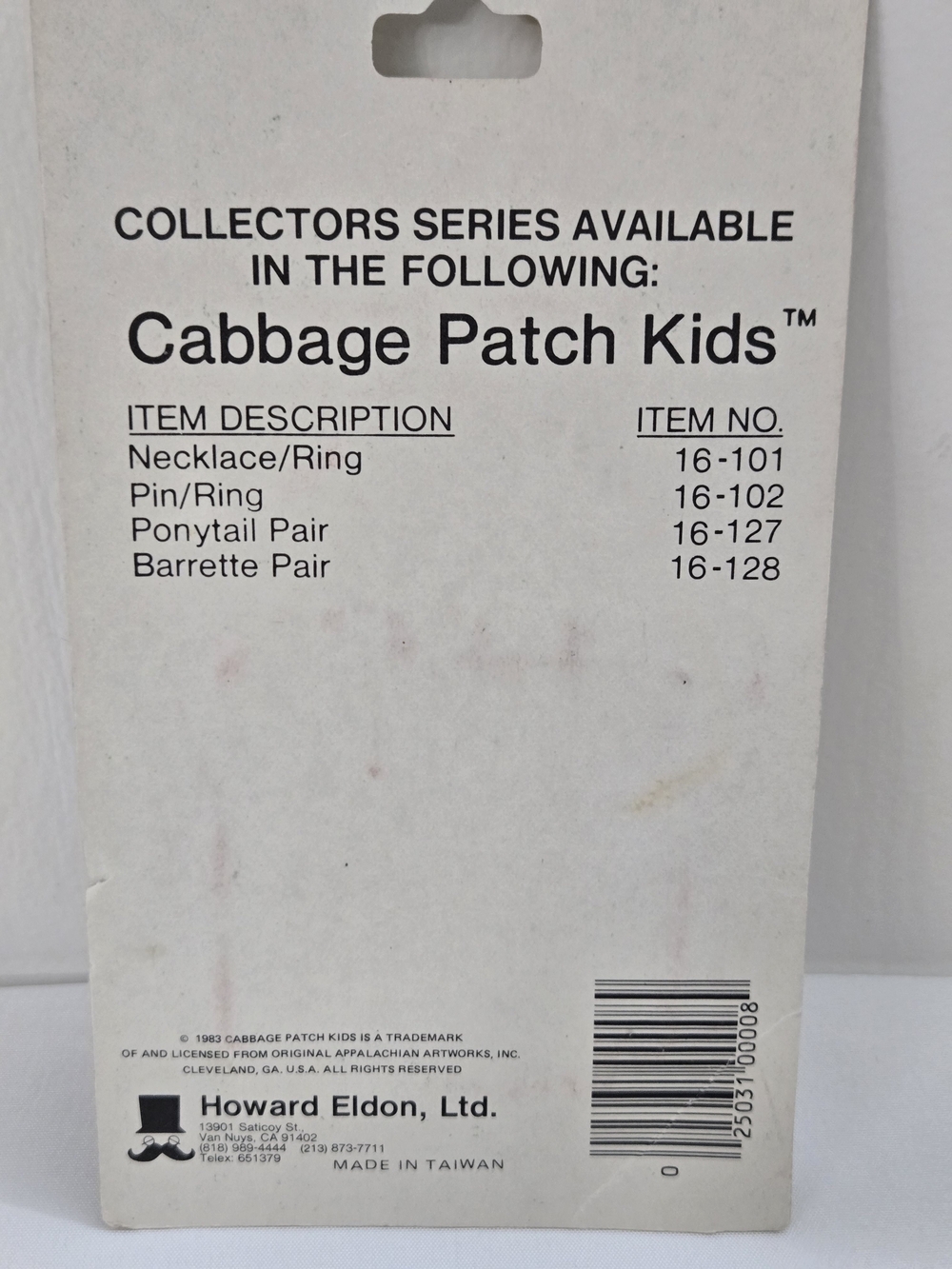 Vintage 1983 Cabbage Patch Kids Barrettes Pair Sealed NOS Howard Eldon 16-128 - Picture 4 of 8
